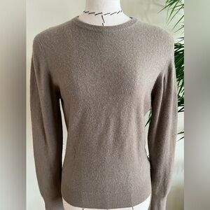 Best of Scotland 100% Cashmere Pullover Crew Neck Sweater | XS/S | Taupe